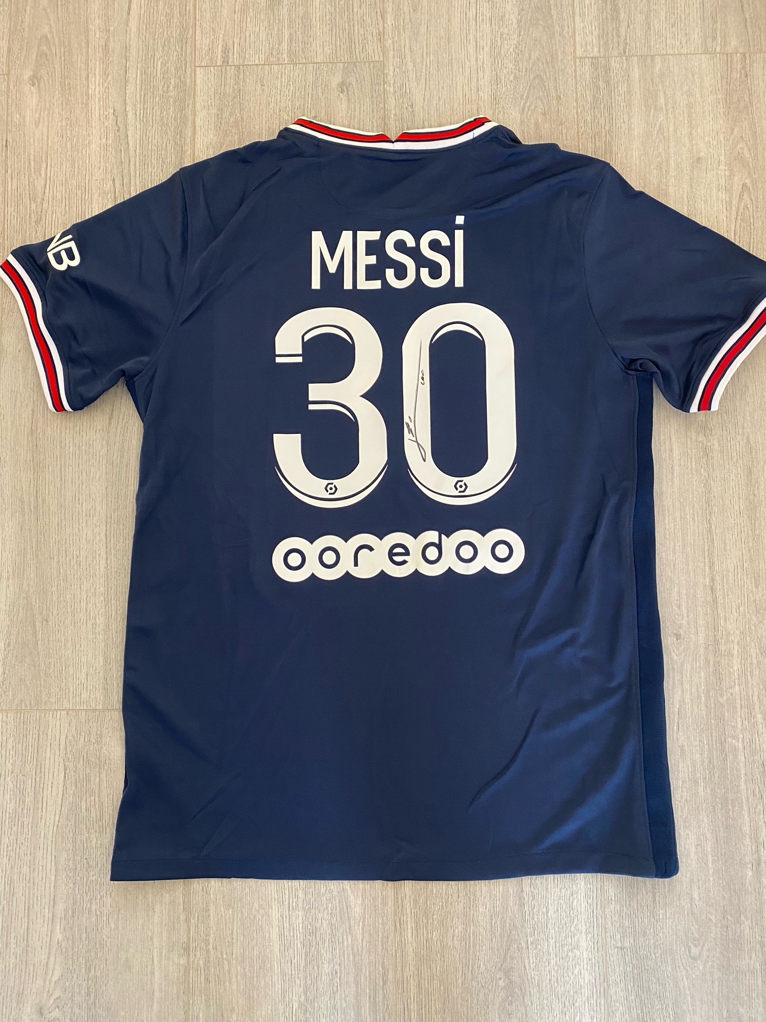 Messi's PSG Signed Shirt - CharityStars