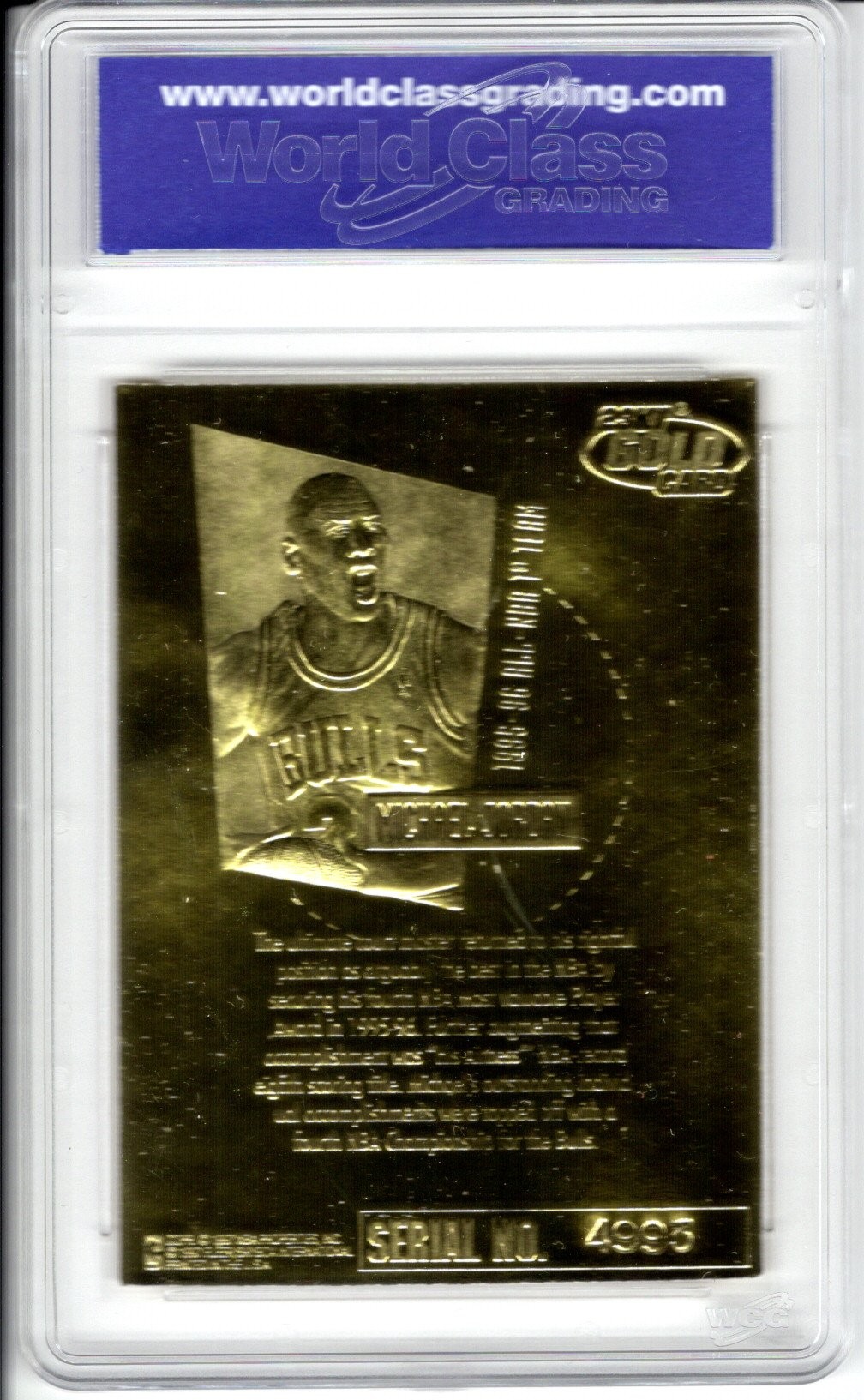 Card In Oro Limited Edition Michael Jordan 1996 97 - Charitystars