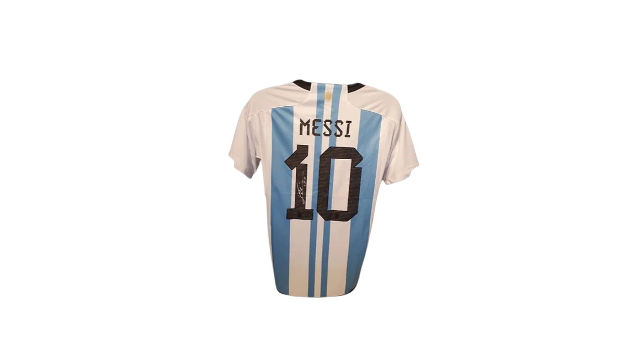 Official Messi World Cup Signed Jersey- Argentina 2022-23