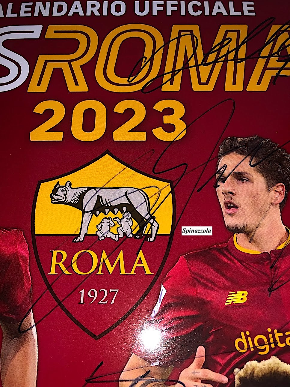 Official AS Roma Calendar, 2023 Signed by the Squad CharityStars