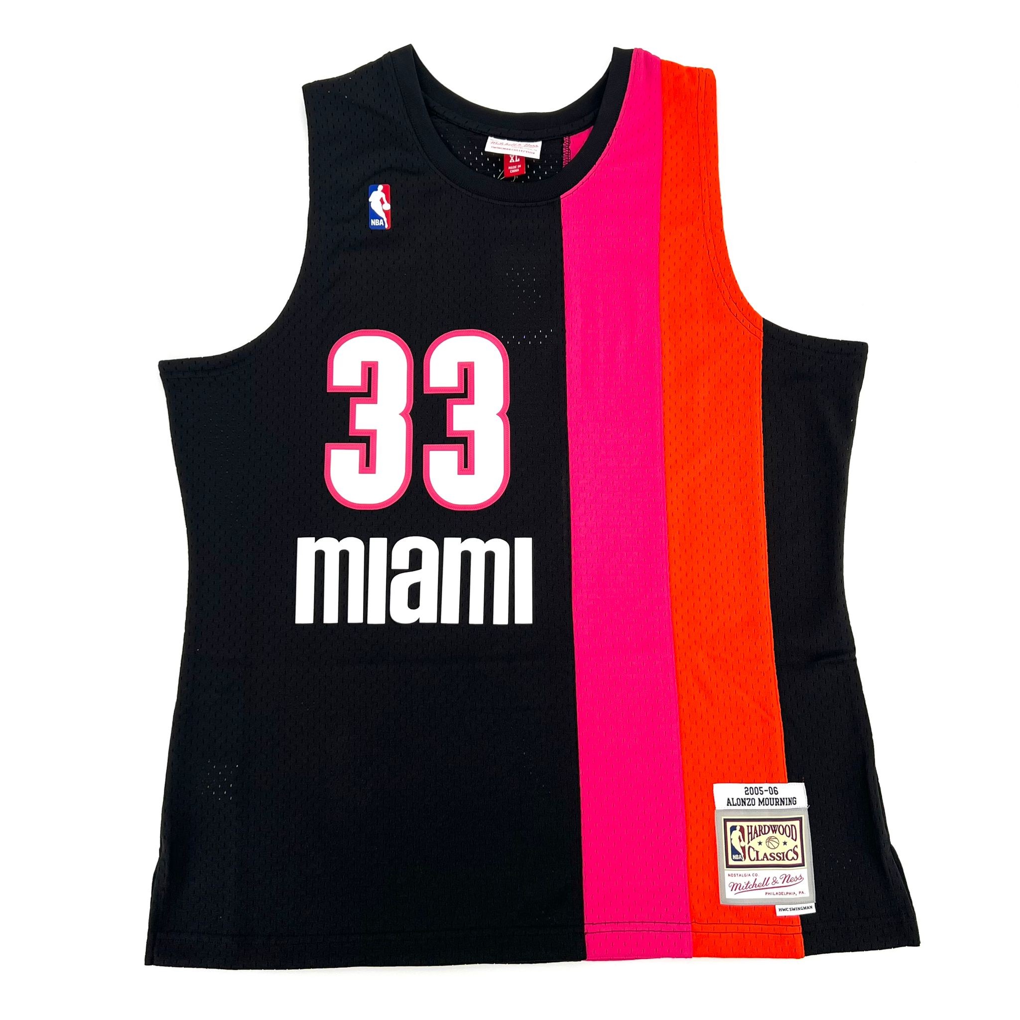 Alonzo Mourning Signed Mitchell&Ness Miami Heat Jersey - CharityStars