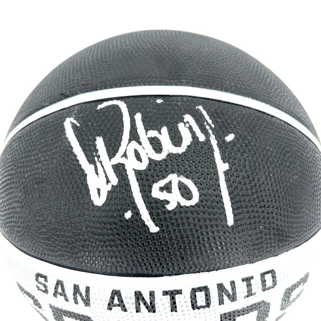 David Robinson Autograph San Antonio White Authentic Basketball Jersey - BSA
