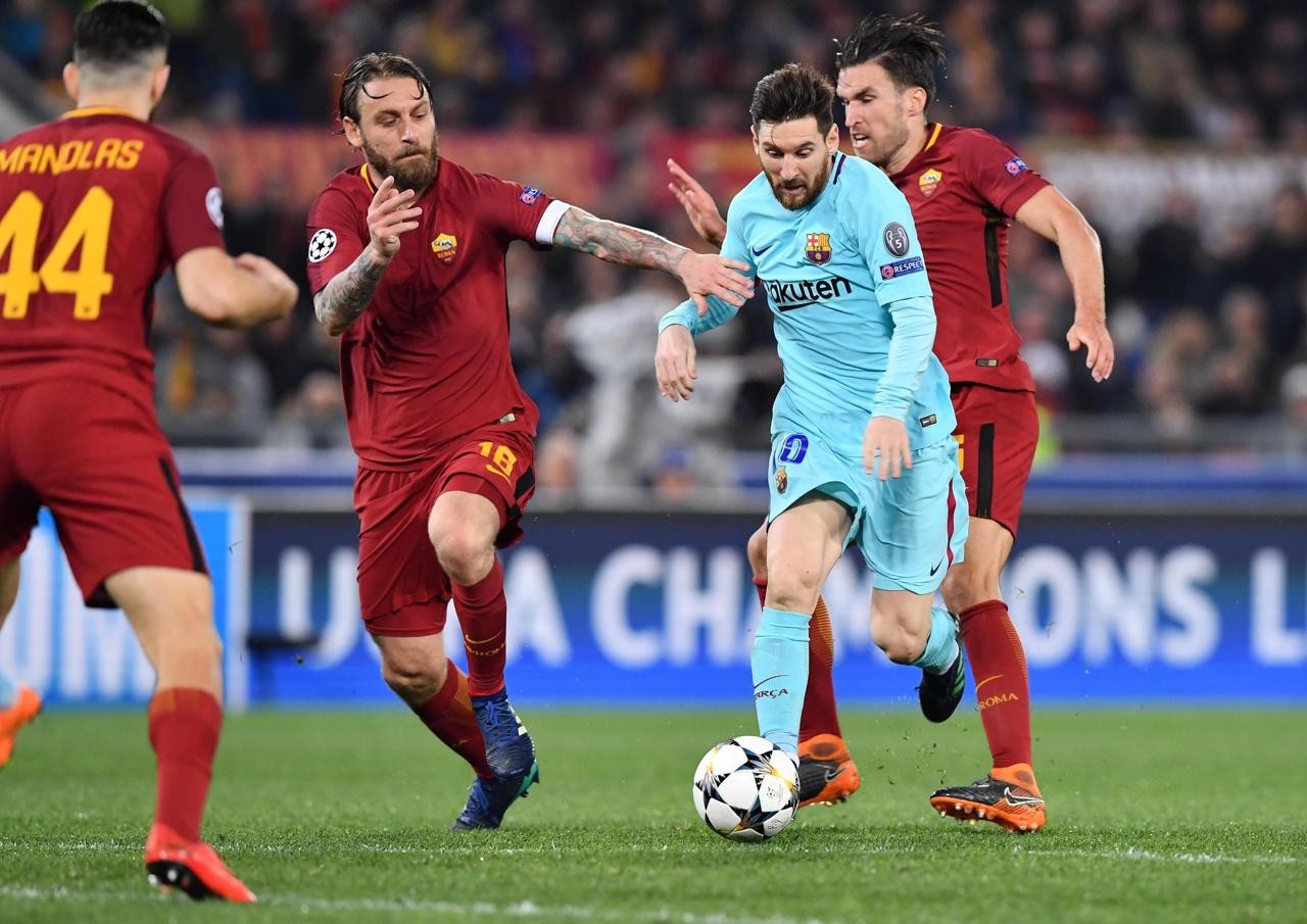 Messi's Barcelona Match-Issued Shirt, UCL 2017/18 - CharityStars