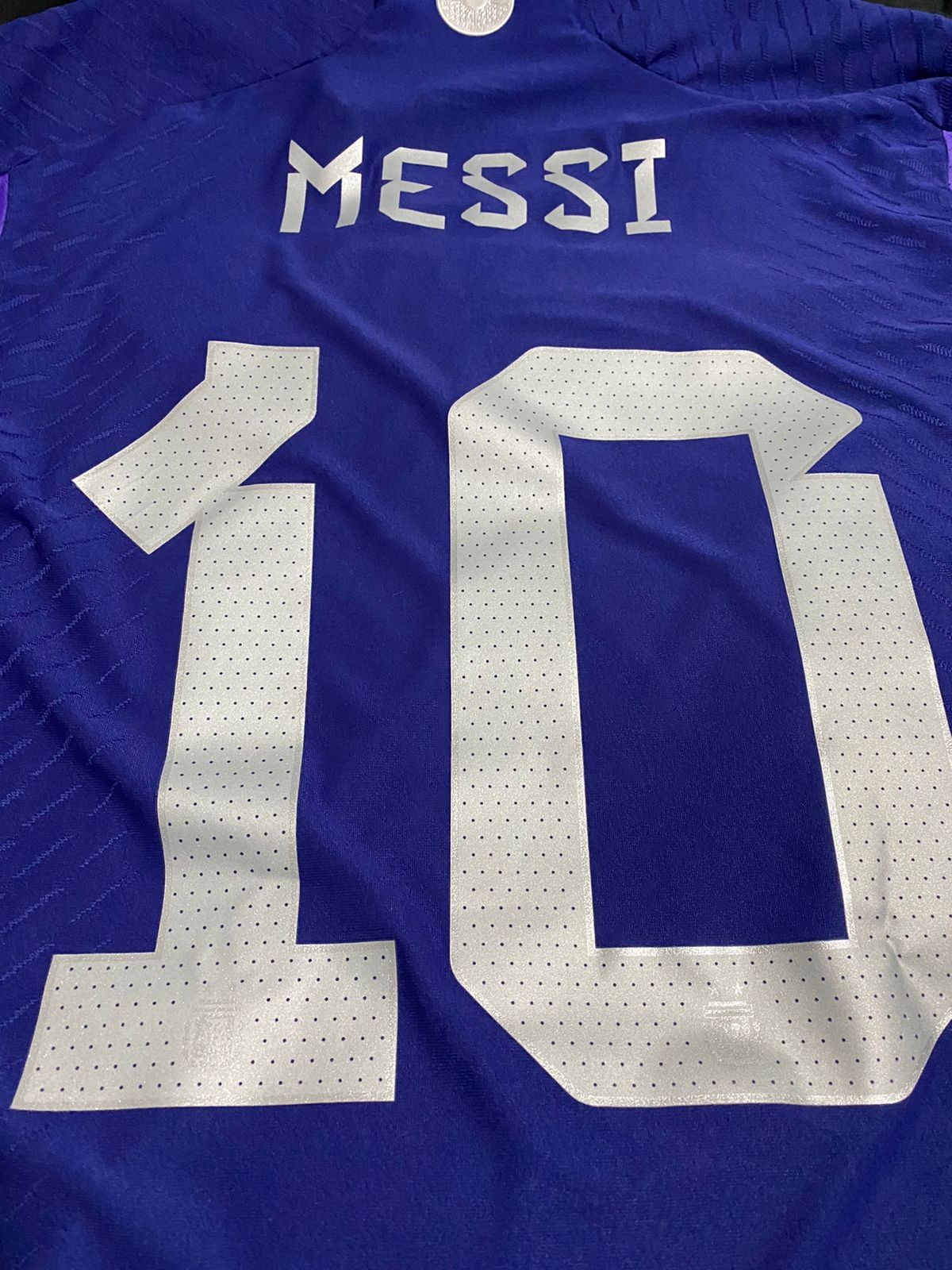 Messi's Match Shirt, Poland-Argentina WC Qatar 2022 - CharityStars