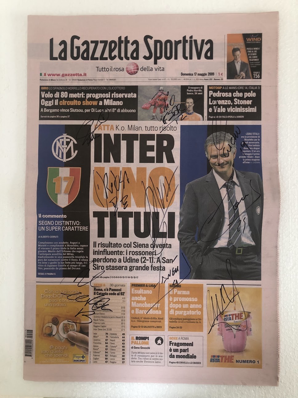 INTER FC FOOTBALL 12° SCUDETTO SPECIAL NUMBER NOTEBOOKS SPORTS GAZETTE WITH  POST