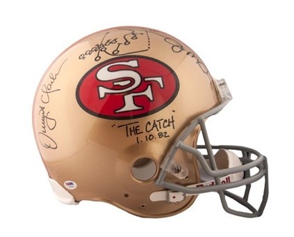 Joe Montana Signed San Francisco 49ers Helmet - CharityStars