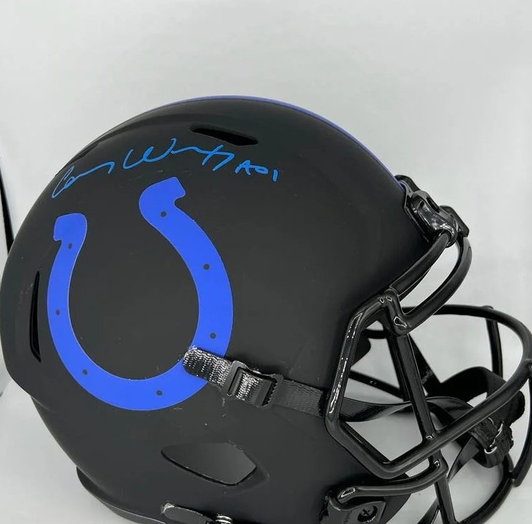 Carson Wentz Signed Indianapolis Colts Helmet - CharityStars