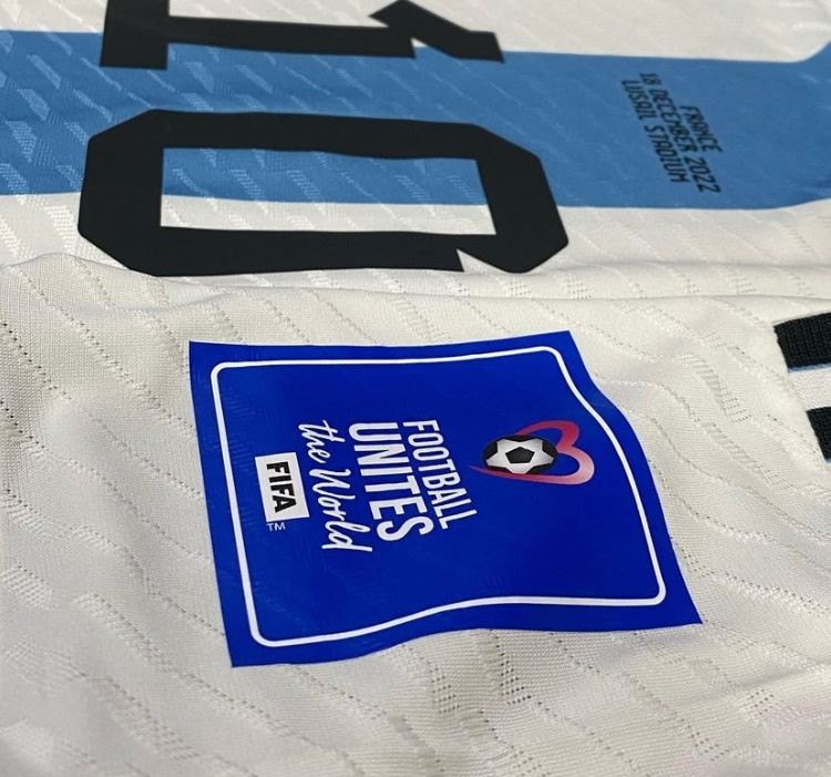 Messi's Argentina vs France World Cup Final Signed Shirt - CharityStars