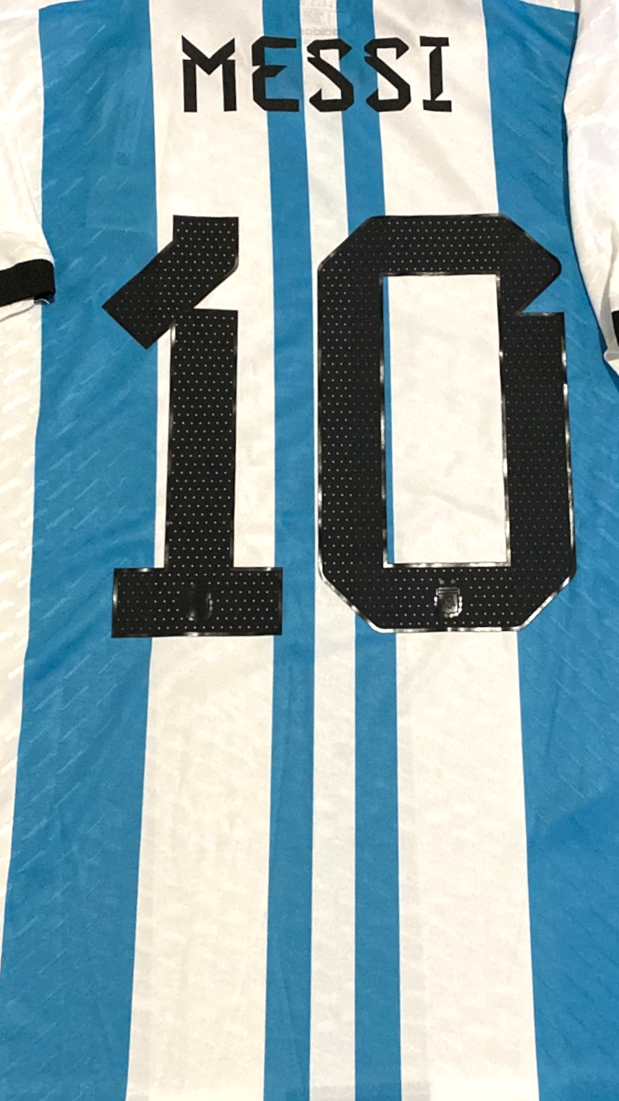 Lot Detail - 2022 Lionel Messi Argentina FIFA World Cup Final Match Issued  Jersey (One of Five Official Messi Shirts Made for Epic WC Final  Performance) – Teammate Provenance, Sports Investors LOA