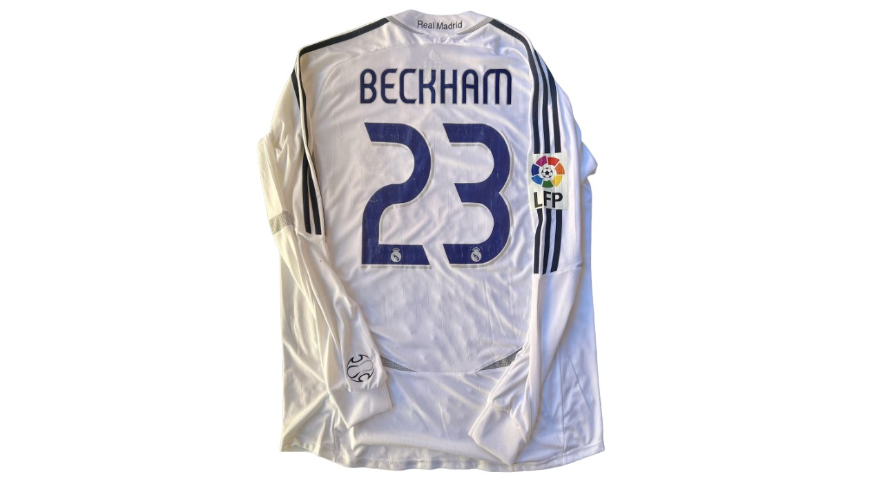 Beckham's Real Madrid Match Shirt, 2006/07 - CharityStars