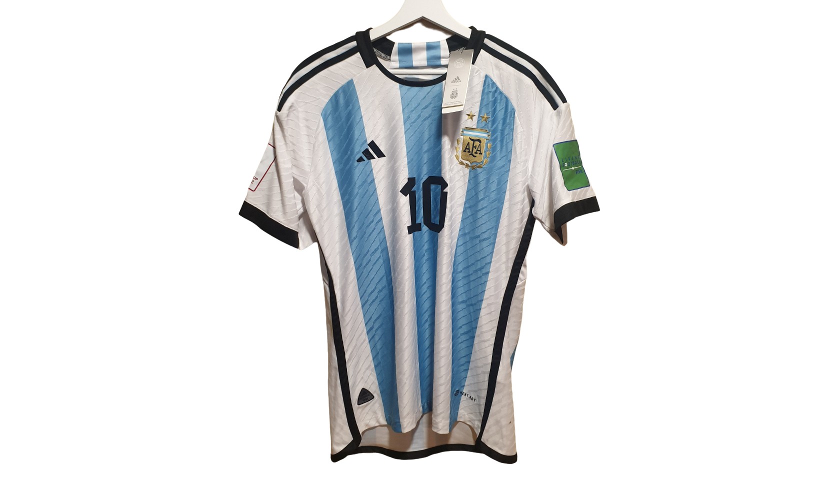 Messi's Signed Match Shirt, Argentina vs Peru 2021 - CharityStars