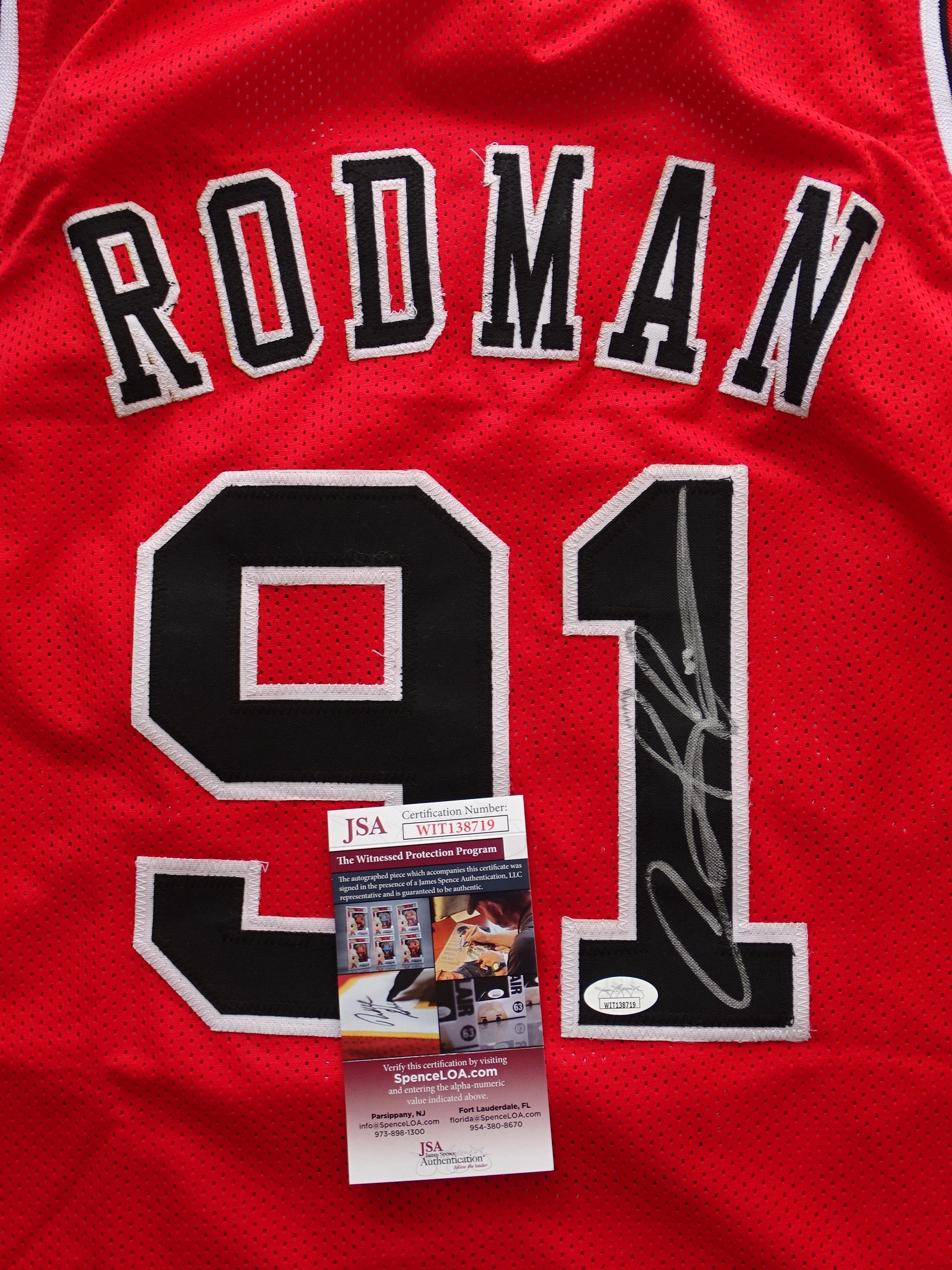 Scottie Pippen and Dennis Rodman Signed Mitchell&Ness Chicago Bulls Jerseys  - CharityStars