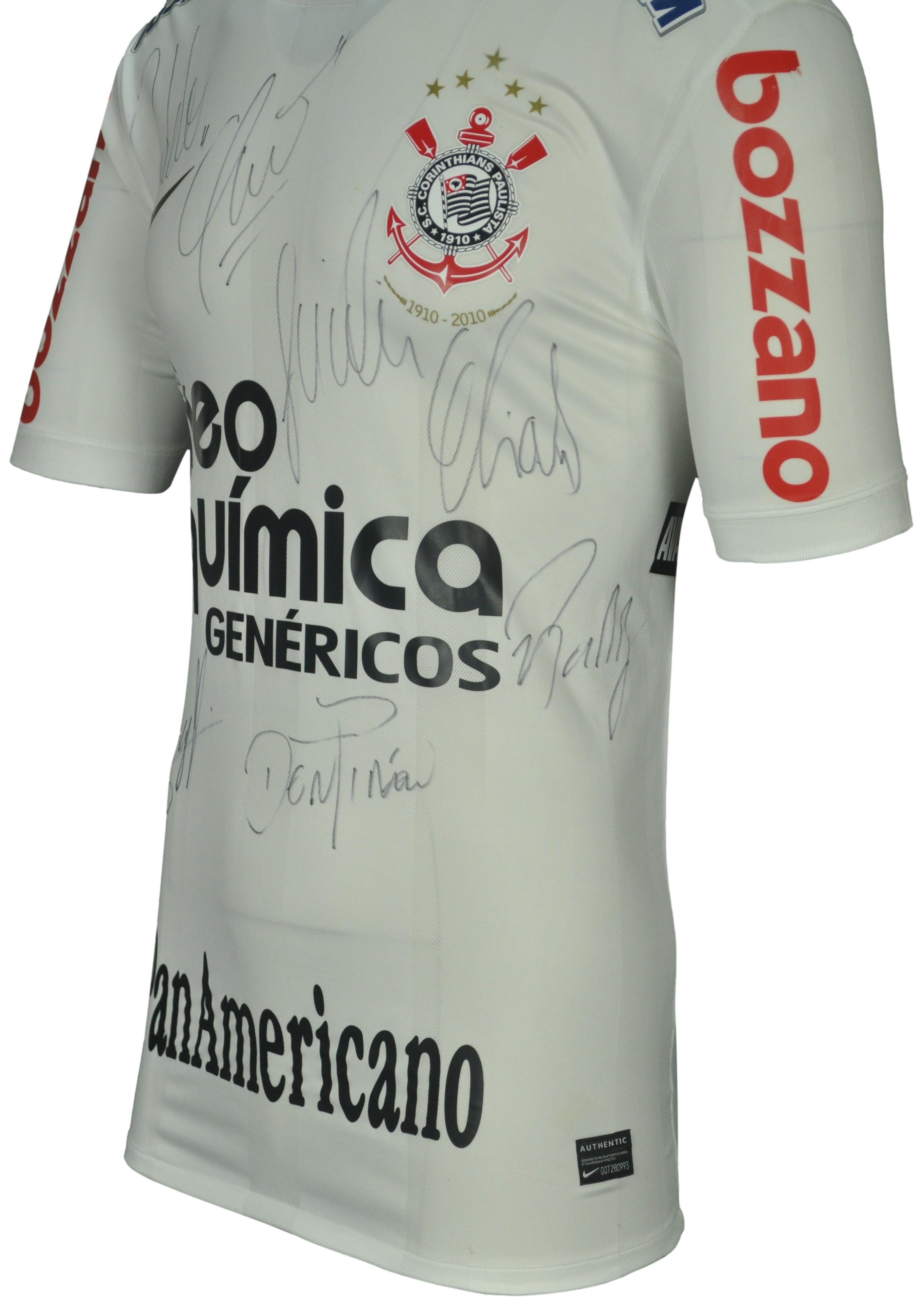 Ronaldo's Corinthians Worn Shirt, 2010 - Signed by the Squad - CharityStars