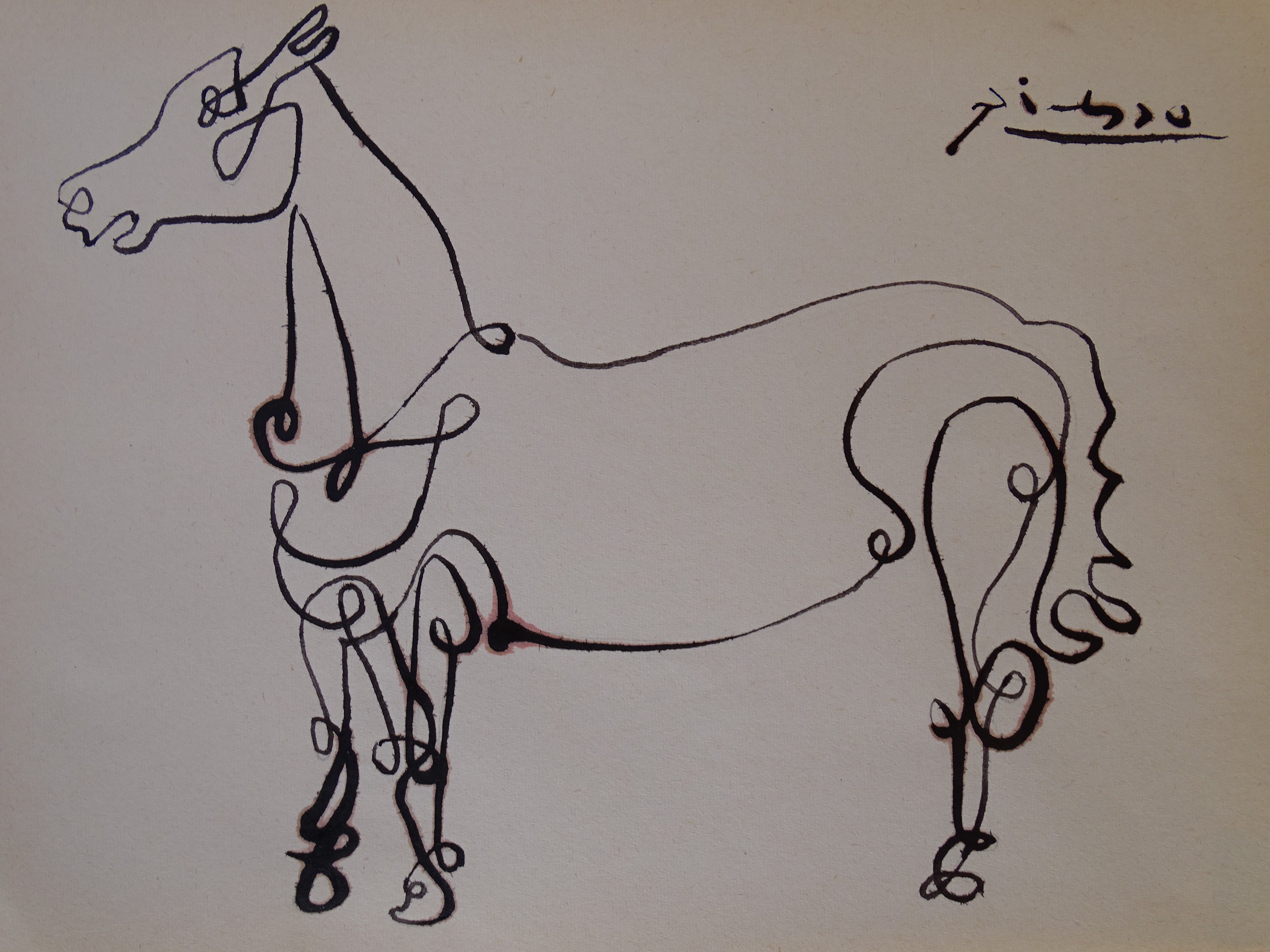 Pablo Picasso Signed Drawing Charitystars