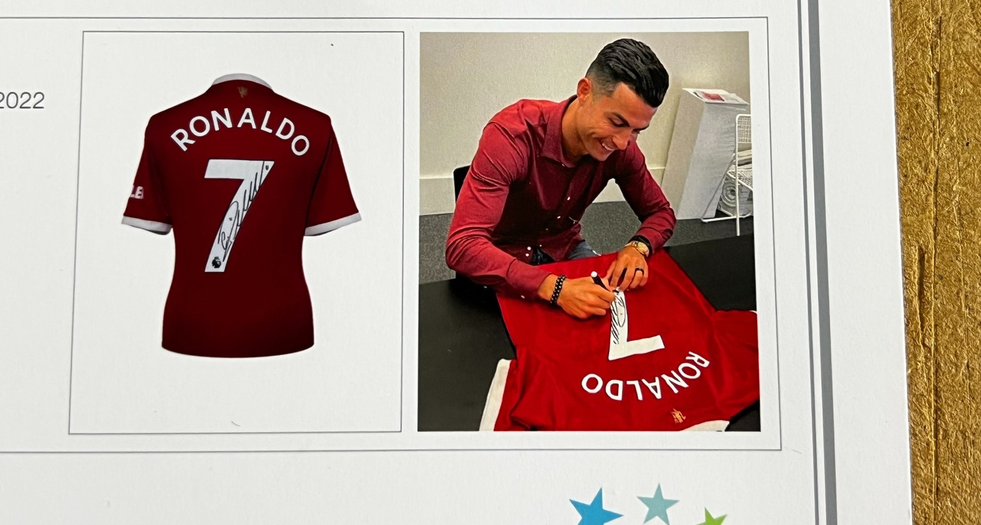 Cristiano Ronaldo Signed 2021/22 Manchester Utd Shirt Framed JML