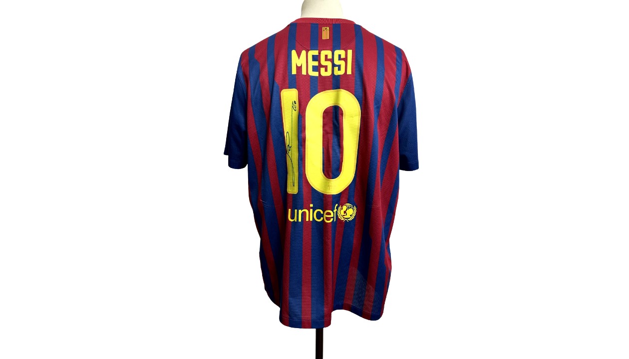 Messi's Official Barcelona Signed Shirt, 2012/13 - CharityStars