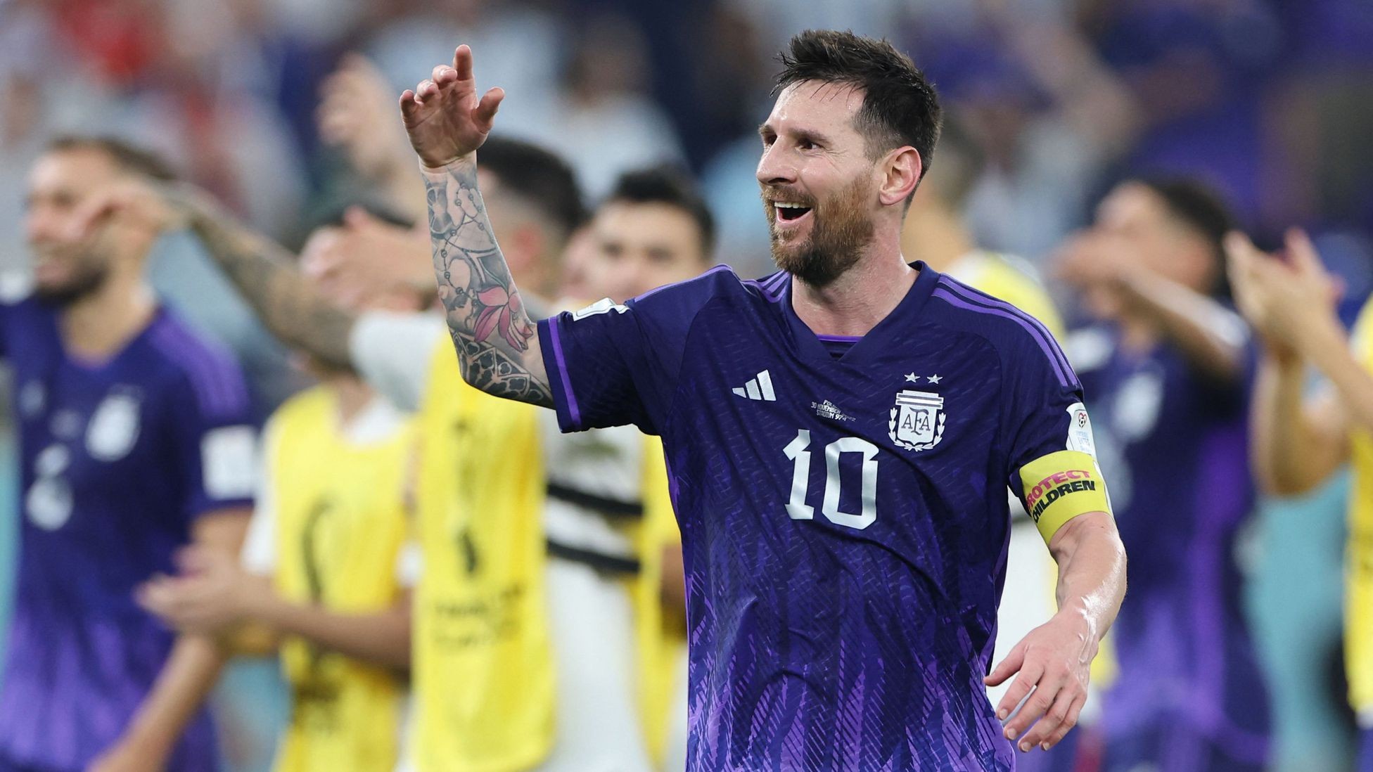 Messi's Match Shirt, Poland-Argentina WC Qatar 2022 - CharityStars