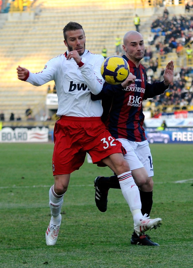 Beckham's Worn and Unwashed Shirt, Roma-AC Milan 2009 - CharityStars