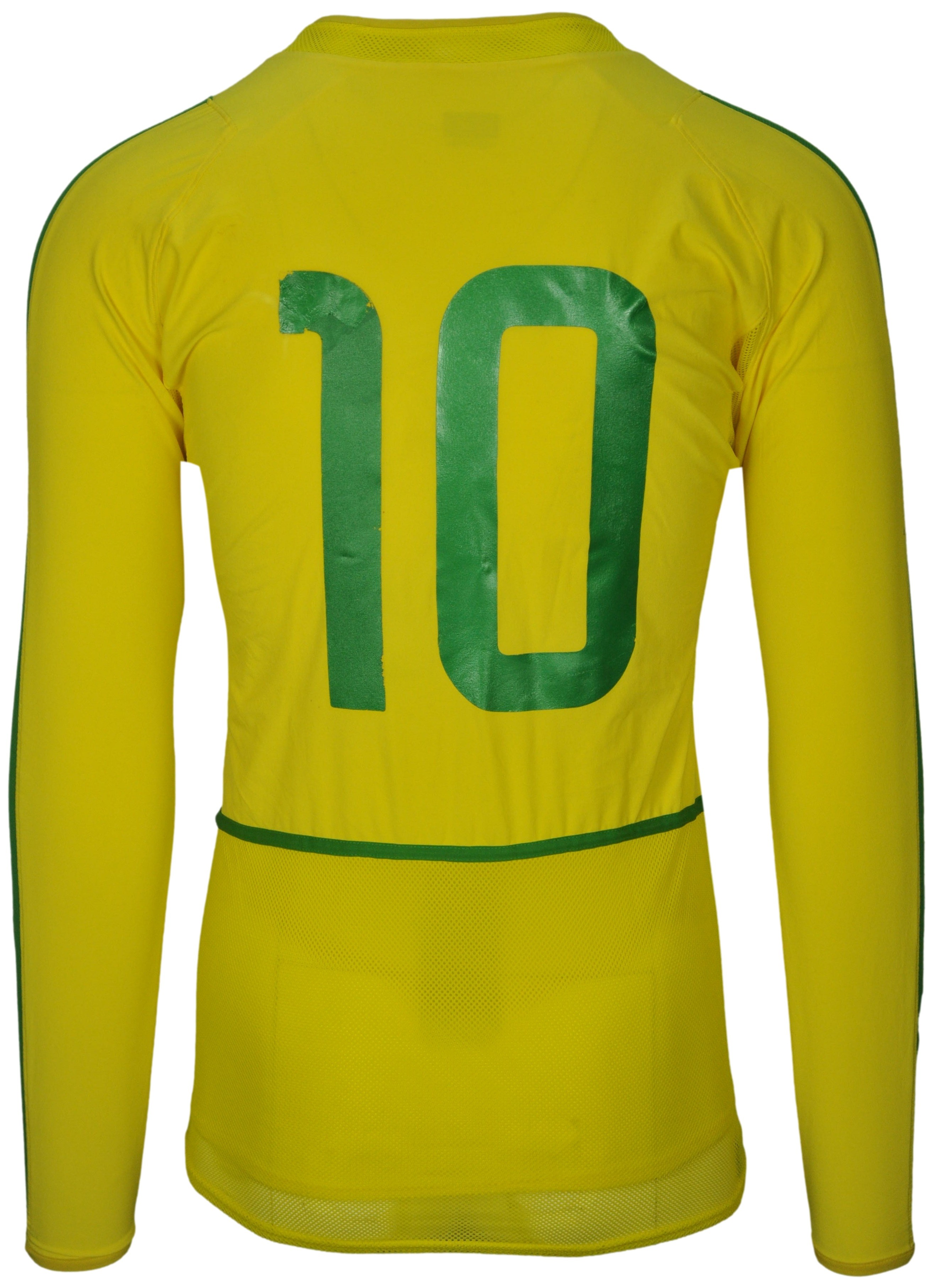 Ronaldinho Official Brazil Signed Shirt, 2002 - CharityStars