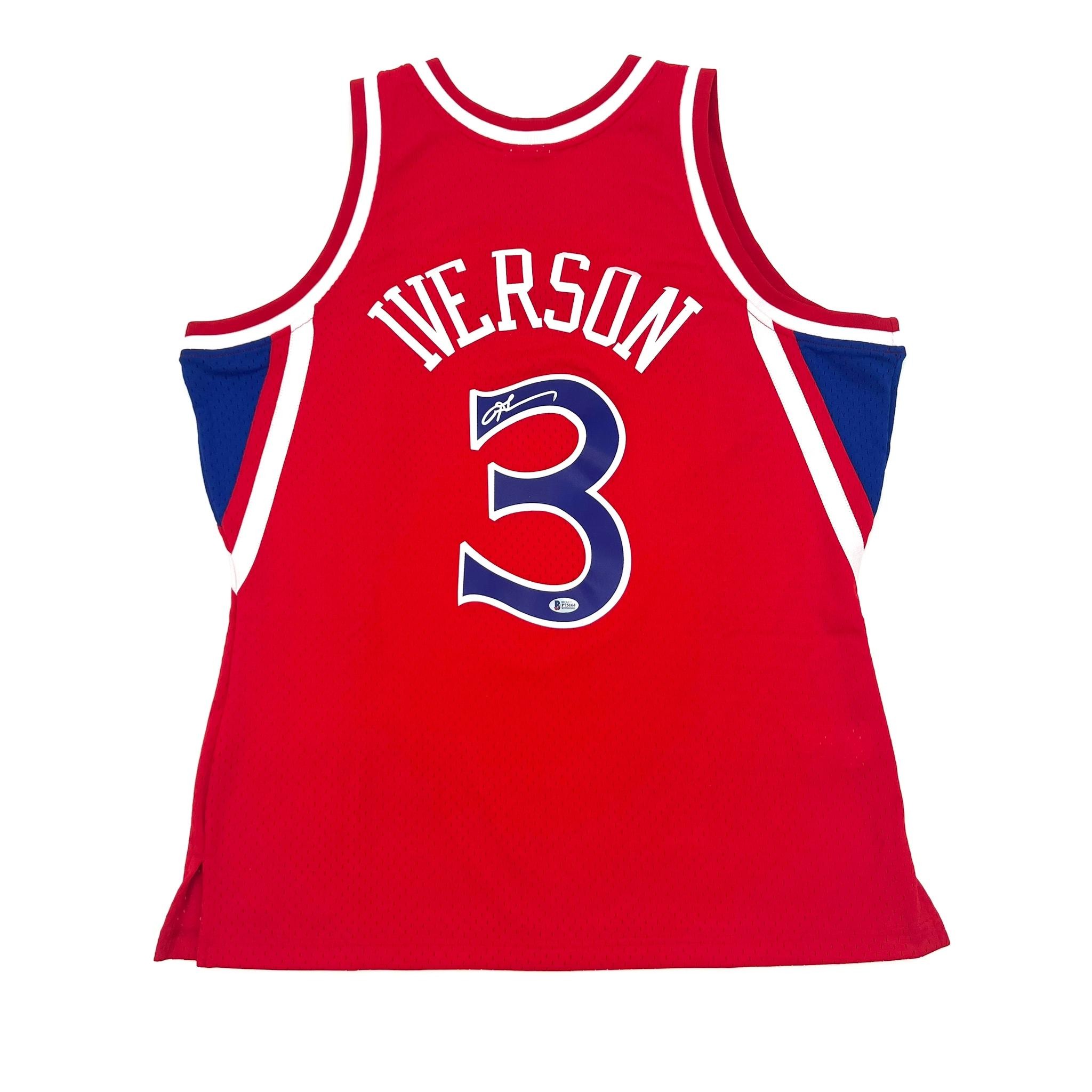 Iverson's Official Philadelphia 76ers Signed Jersey - CharityStars