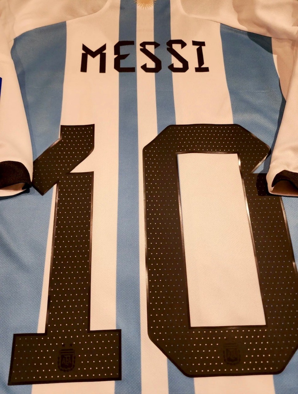 Messi's Argentina vs France World Cup Final Signed Shirt - CharityStars