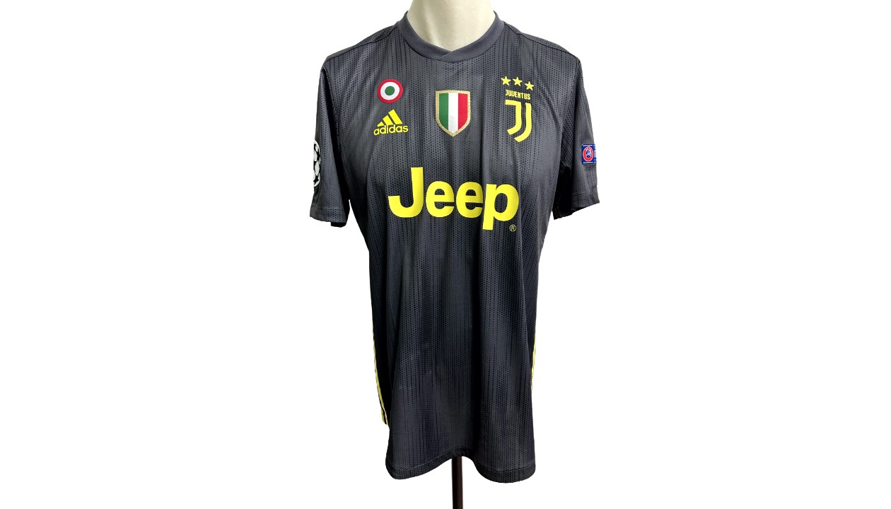 Ronaldo's Juventus Signed Match Shirt, UCL 2018/19 - CharityStars