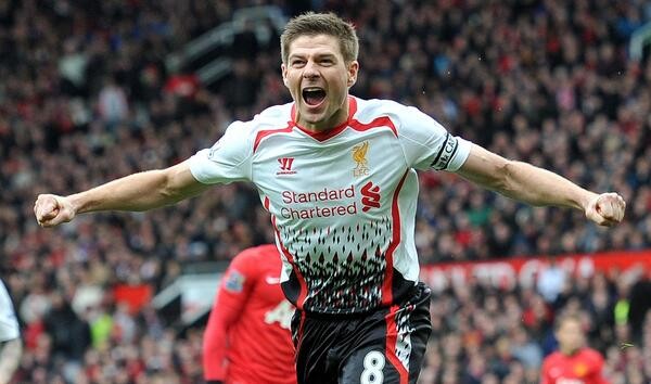 Gerrard's Liverpool Match Shirt, 2013/14 - CharityStars