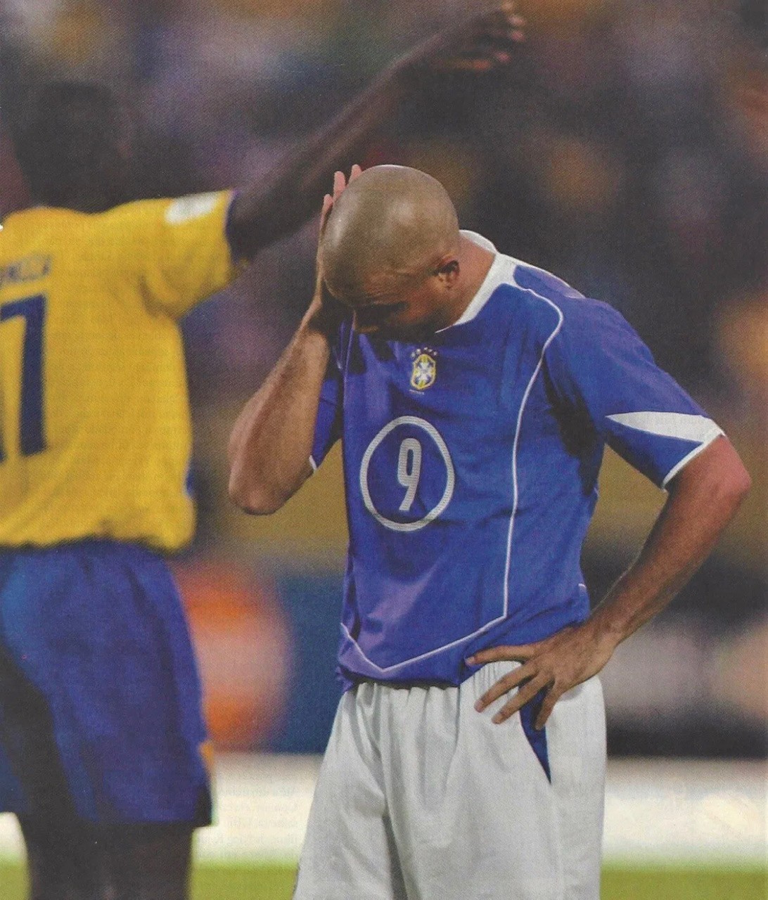 Ronaldo's Brazil vs Colombia 2005 Match Shirt - CharityStars