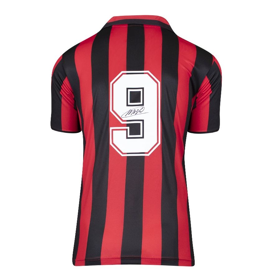 Marco van Basten's AC Milan 1988 Signed and Framed Shirt