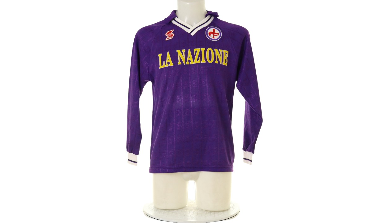 Official Fiorentina Shirt, 1990/91 - CharityStars