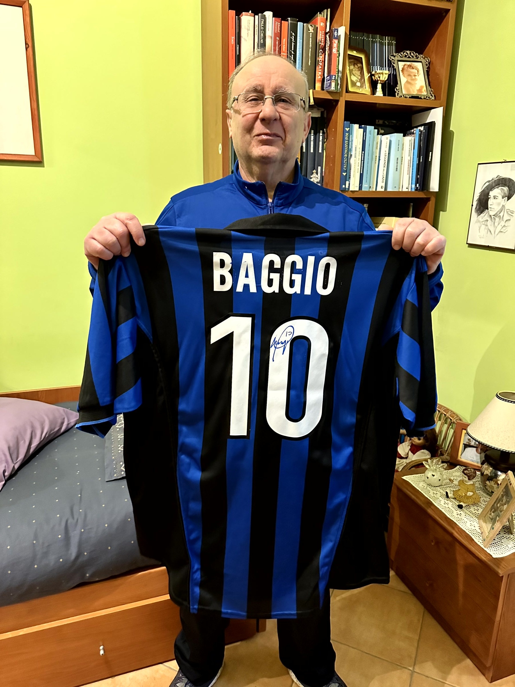 Maglia ufficiale Baggio Inter, 1998/99 - Autografata - CharityStars