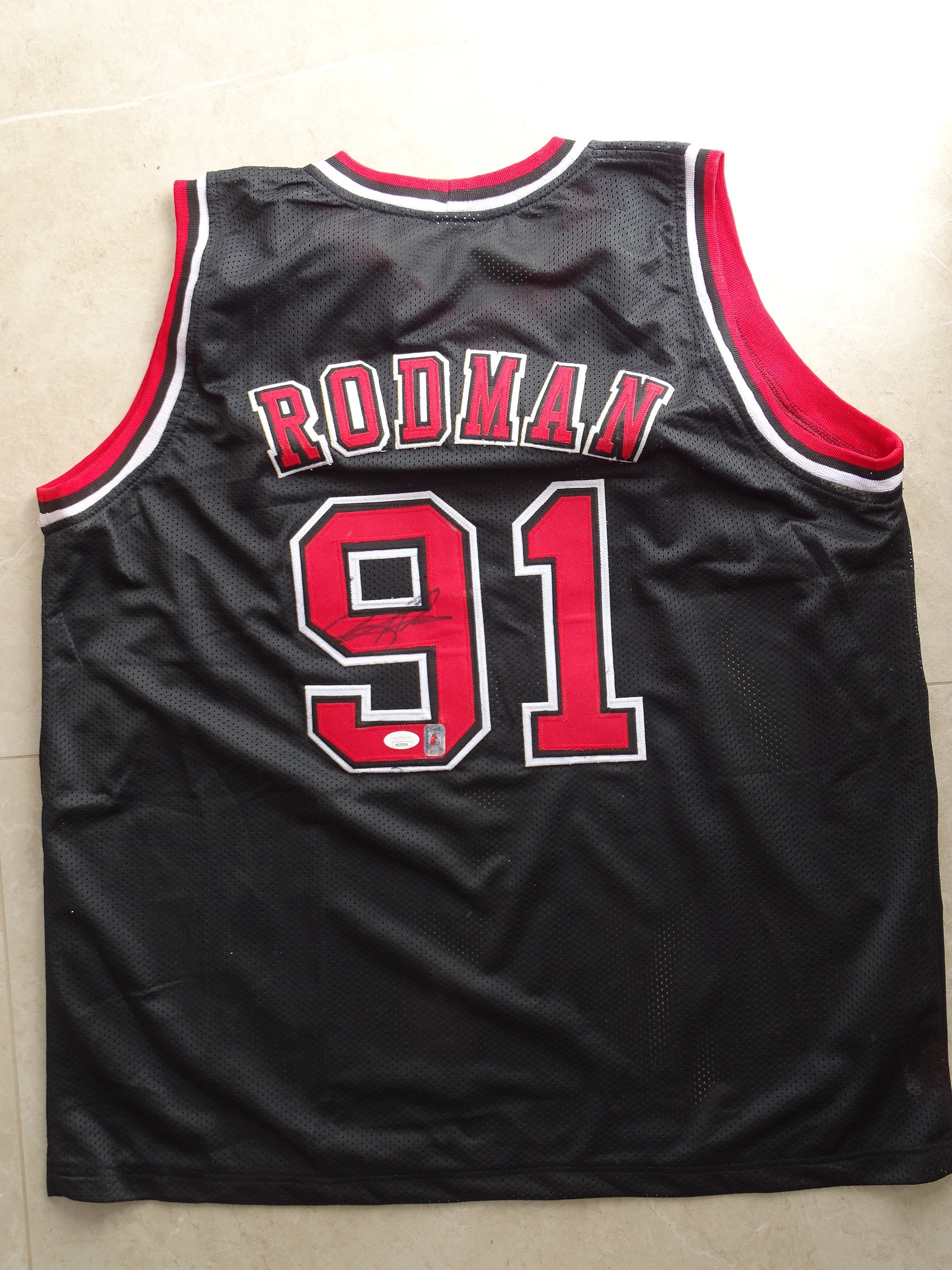 Dennis Rodman's LA Lakers NBA Signed Shirt - CharityStars