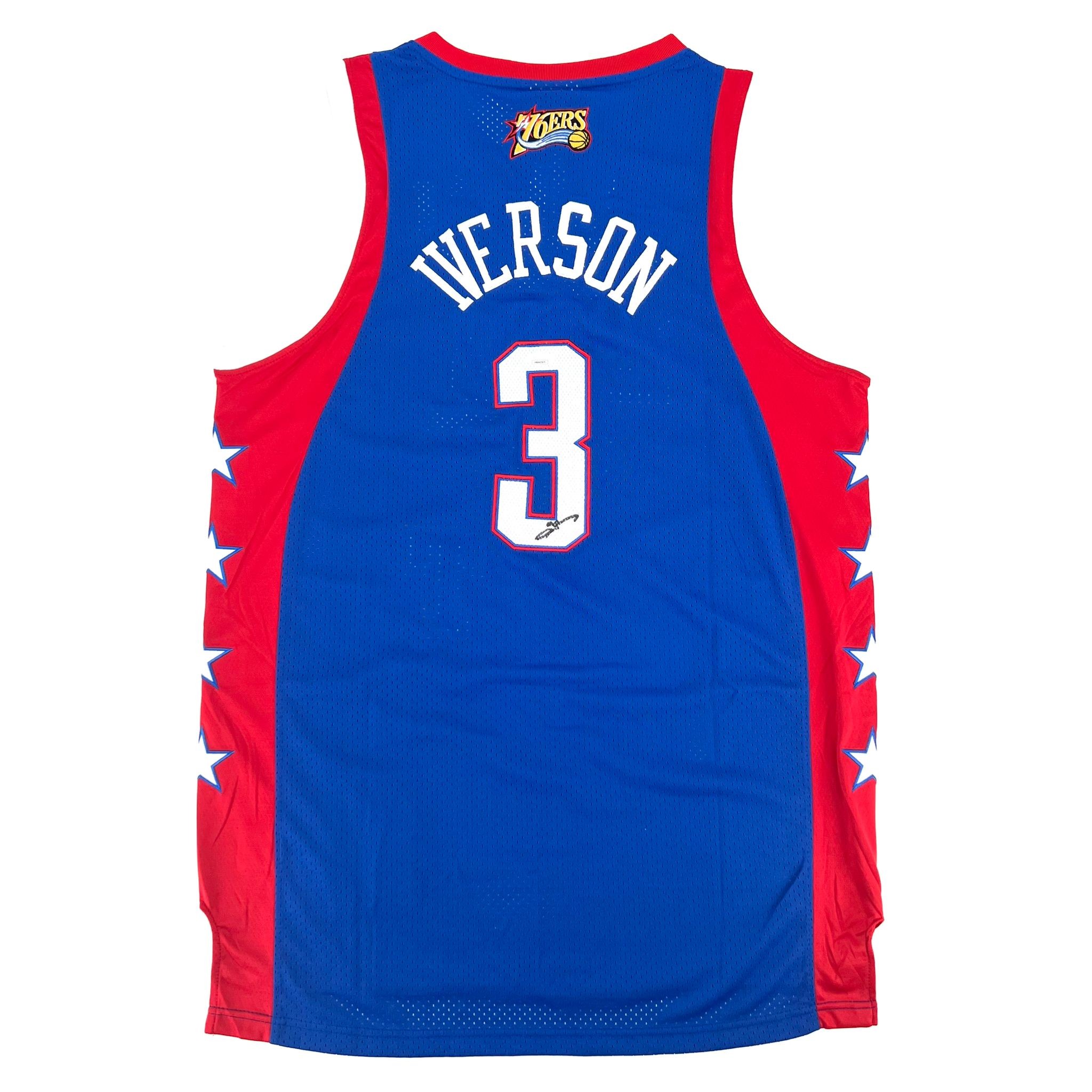 Allen Iverson Philadelphia 76ers Autographed Blue 2004 Mitchell & Ness NBA  All-Star Authentic Jersey
