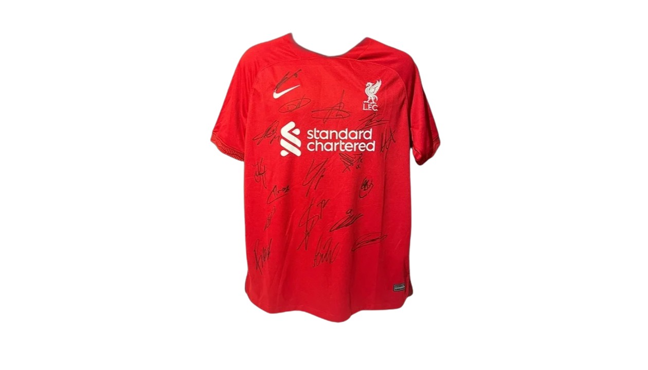 Liverpool FC 2022/23 Multi Signed Shirt - CharityStars