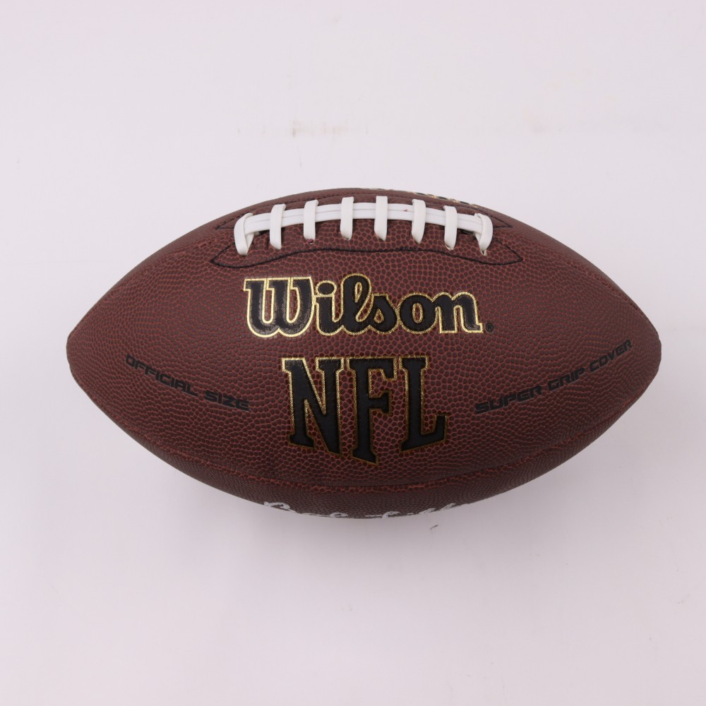 Bob Lilly HOF 80 Autographed Wilson Football - JSA COA