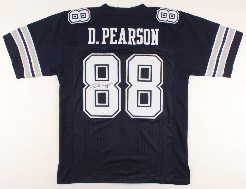 DREW PEARSON AUTOGRAPHED DALLAS COWBOYS THROWBACK TD JERSEY JSA PI HOF 21