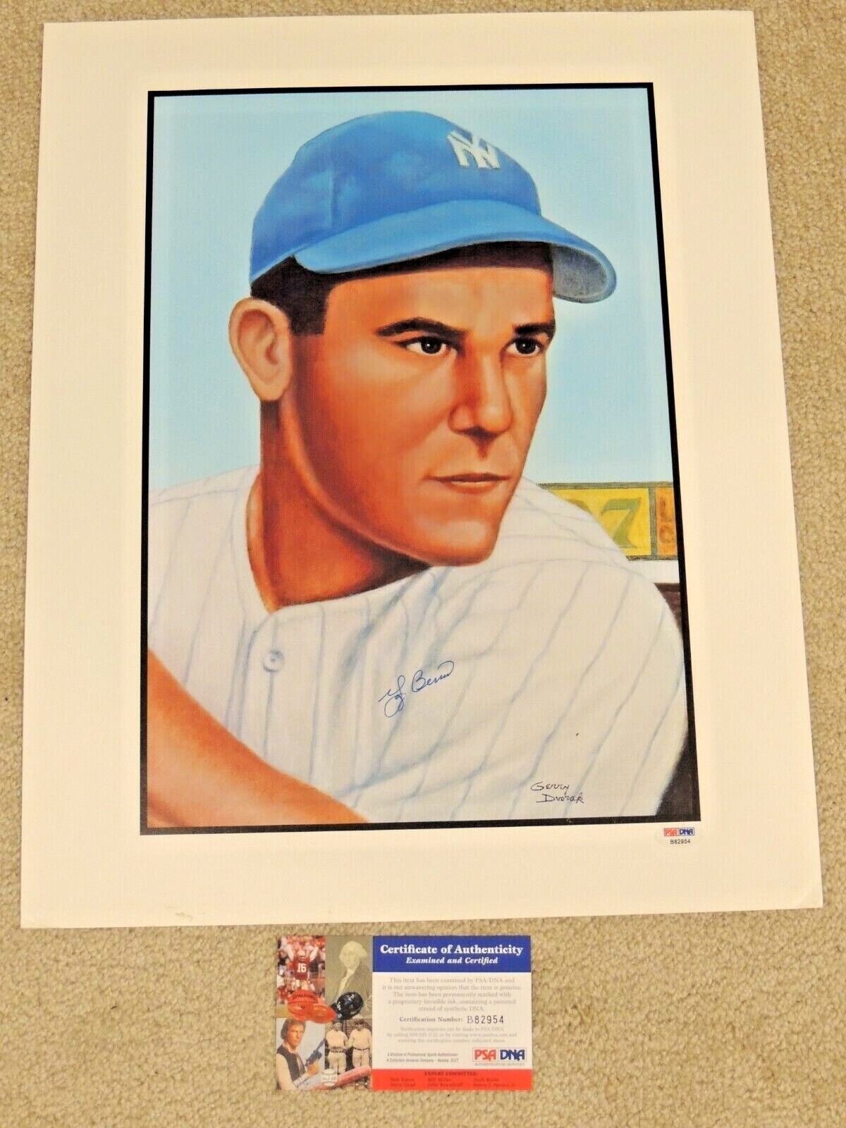 Sold at Auction: Yogi Berra Signed Yankees Jersey COA