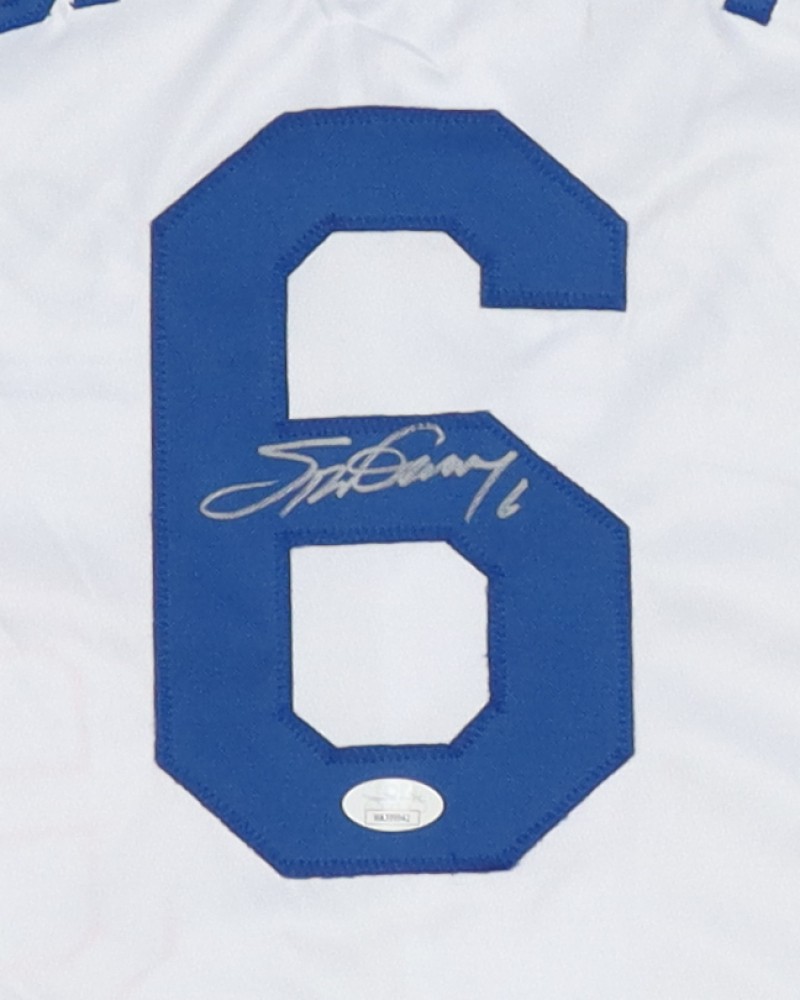 Steve Garvey Signed Los Angeles Dodgers Majestic Jersey 1981 WS Champ (PSA  COA)