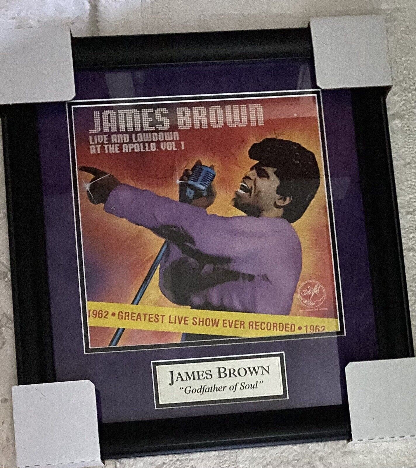 James Brown Signed and Framed Record Album - CharityStars