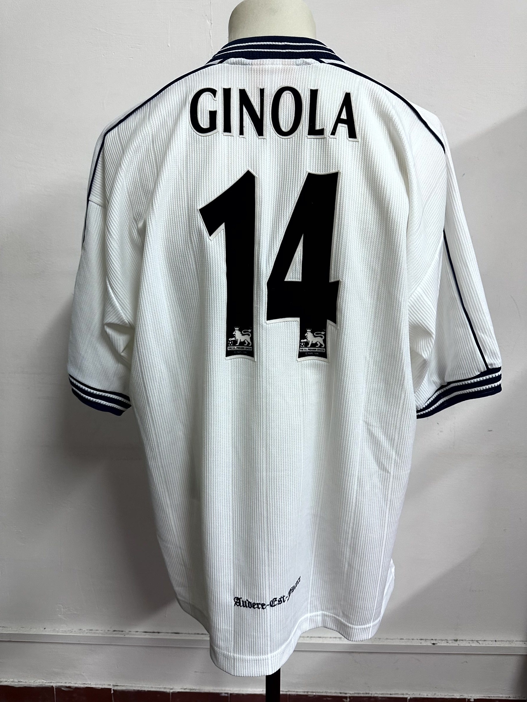 Ginola Official Tottenham Shirt, 1997/98 - CharityStars