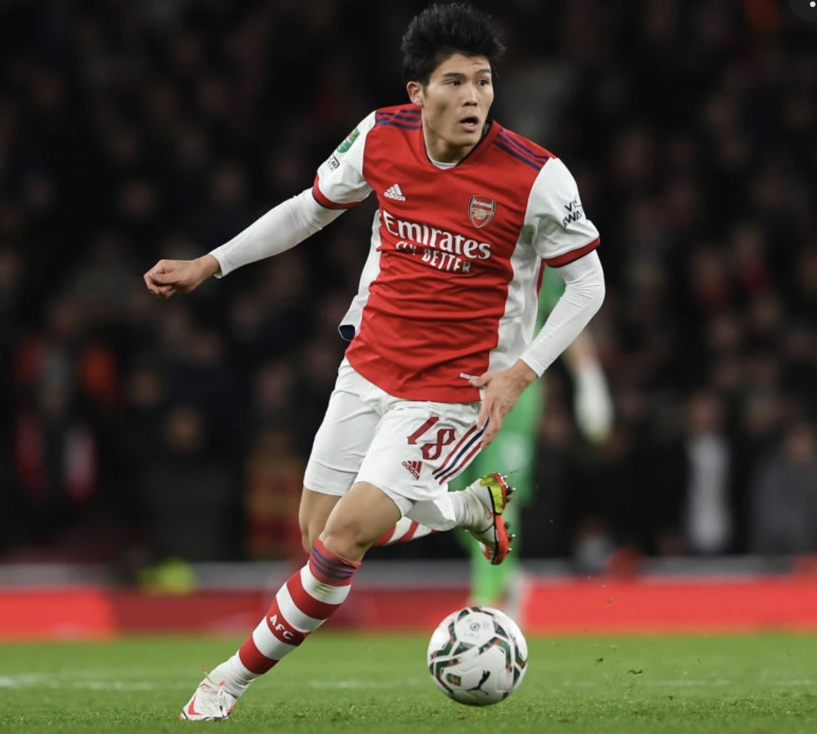 Takehiro Tomiyasu Arsenal Signed Shirt - 2022/23 - CharityStars