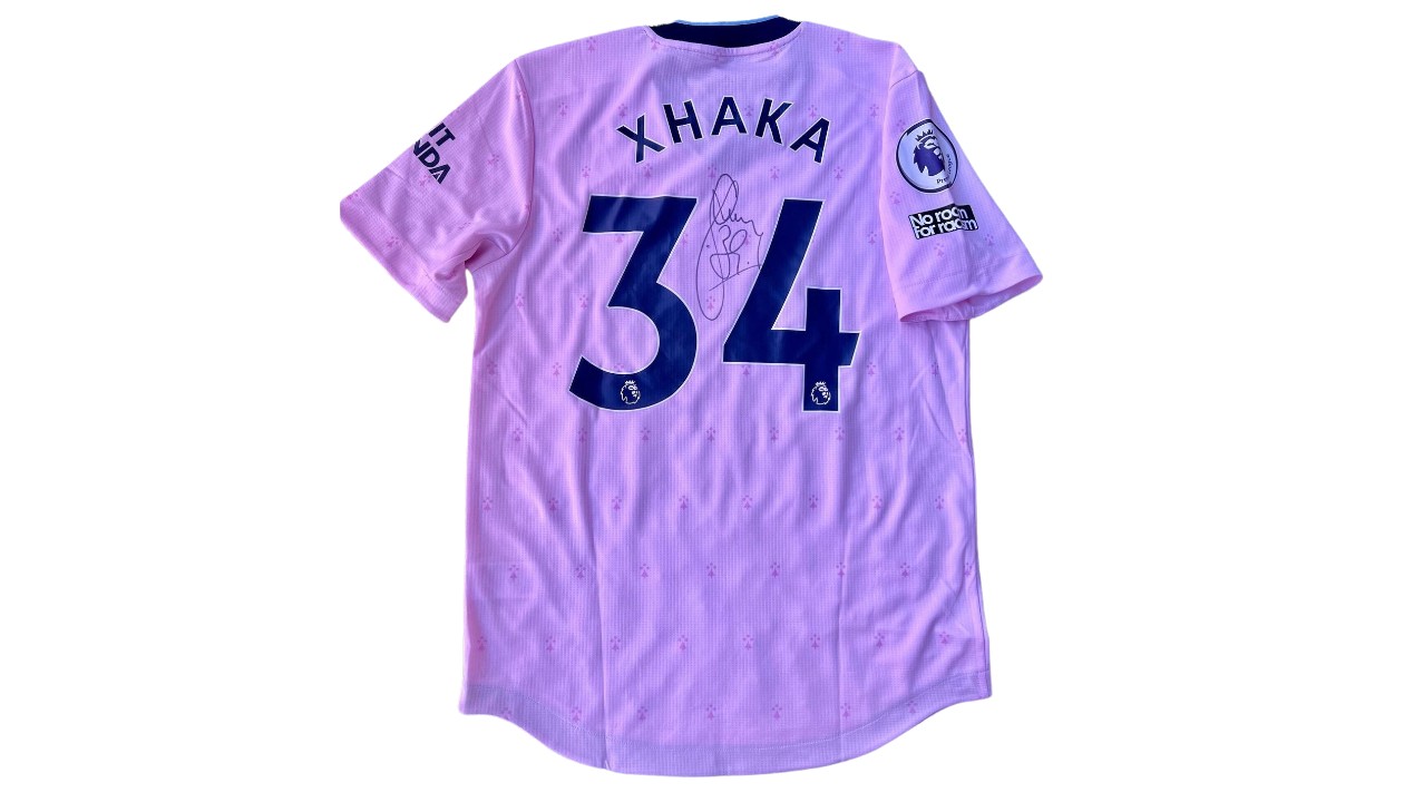 Xhaka's Arsenal FC Signed Match Shirt, 2022/23 - CharityStars