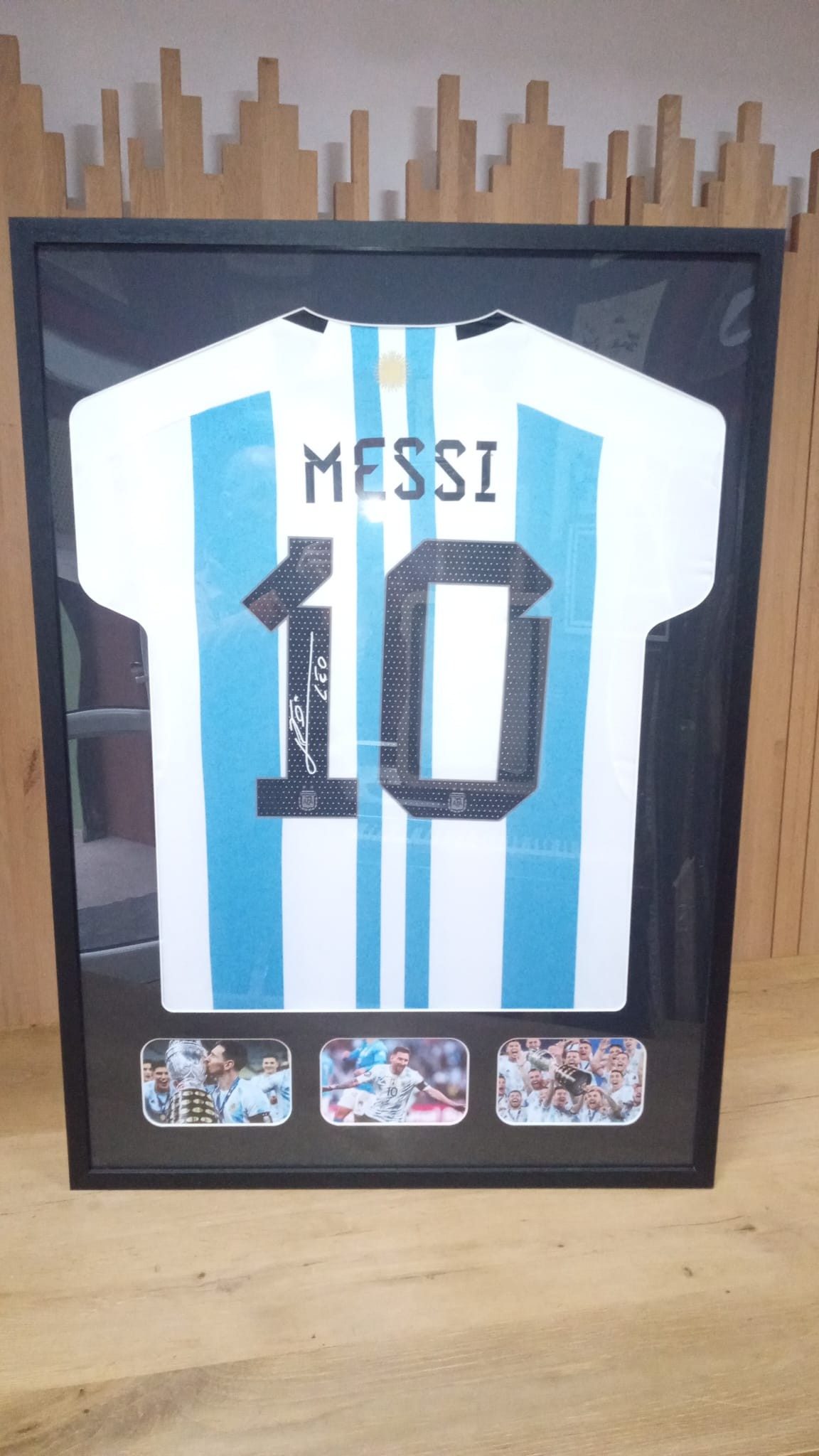 Messi's Argentina vs France World Cup Final Signed Shirt - CharityStars