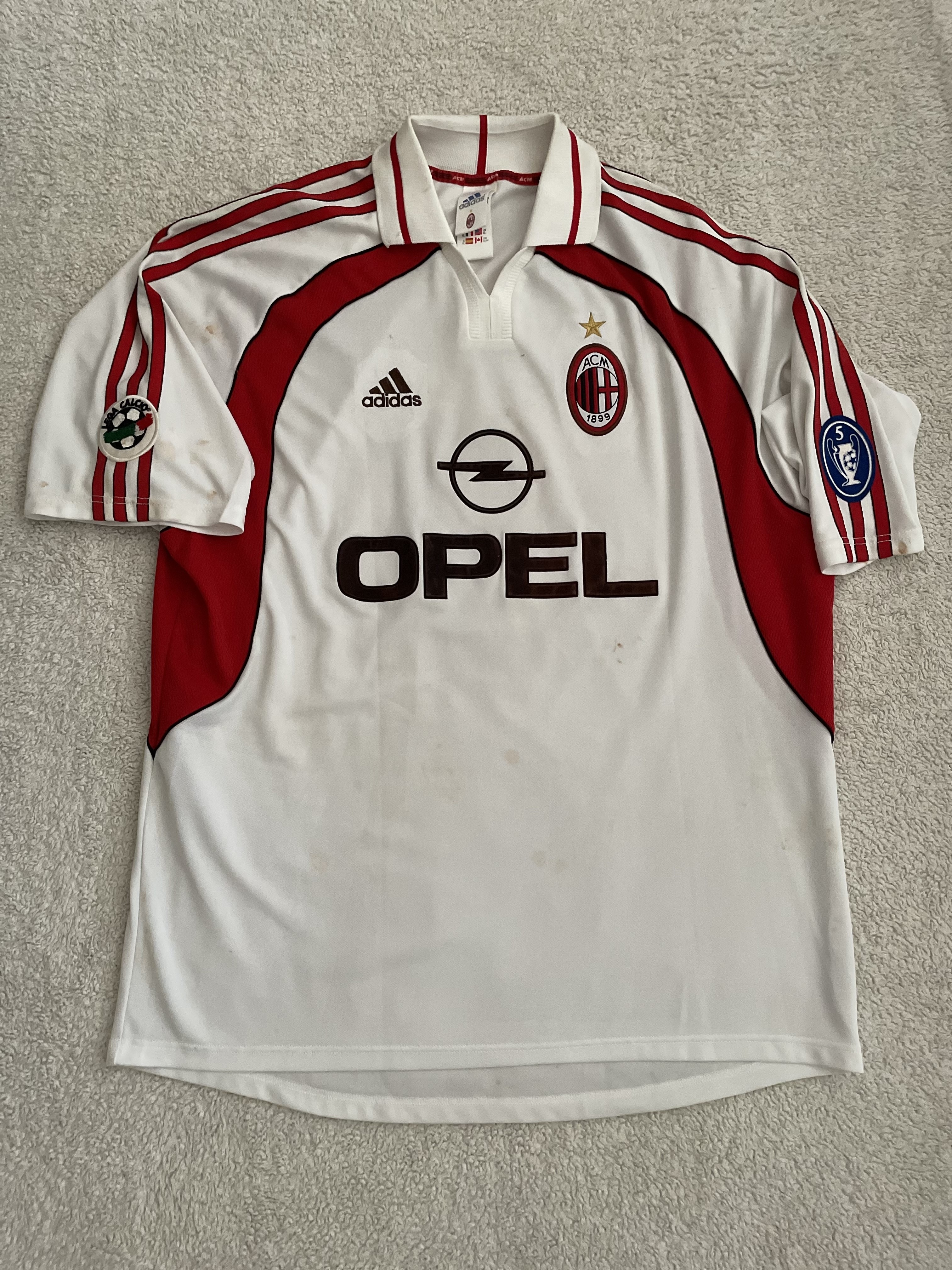 Shevchenko's Match-Issued/Worn Milan Shirt, Serie A 2001/02 CharityStars