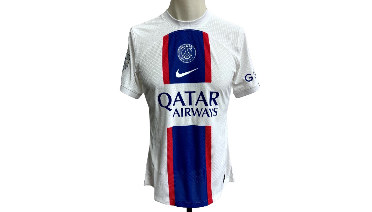 Messi's PSG Match Shirt, 2022/23 - CharityStars