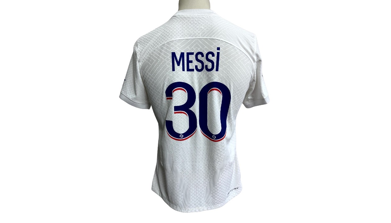 Messi's PSG Signed and Framed Shirt - CharityStars