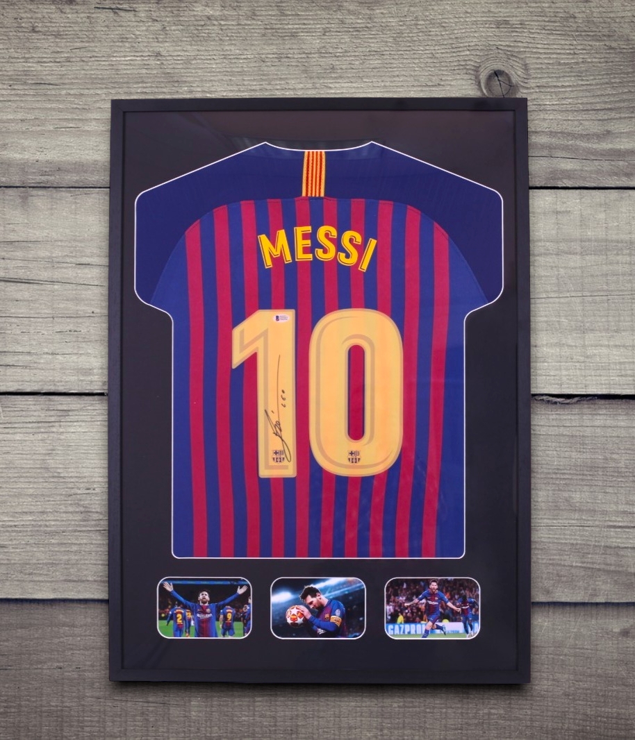 Messi Official Barcelona Signed Shirt, 2006/07 - CharityStars