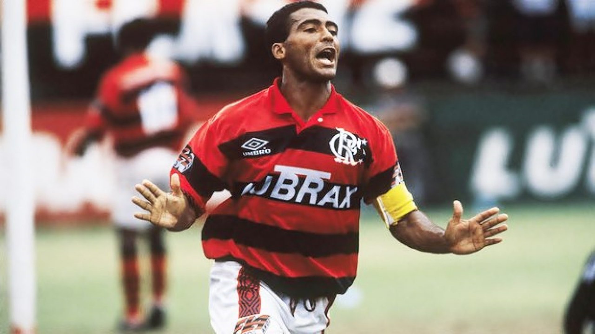 Romario's Flamengo Worn Shirt, 1995 - Signed by Ailton - CharityStars