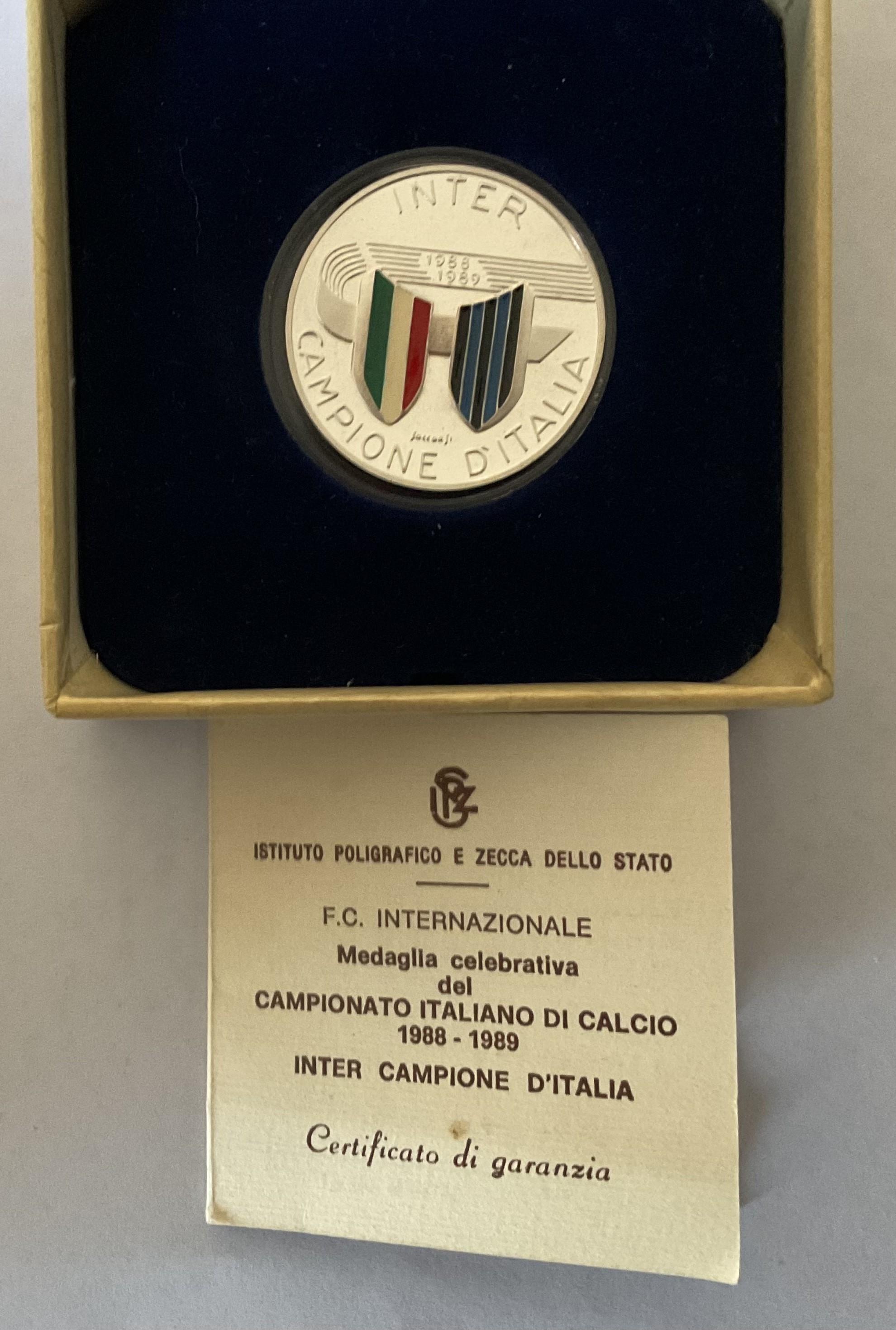 Official Inter Medal - Celebratory Scudetto 1988/89 - CharityStars