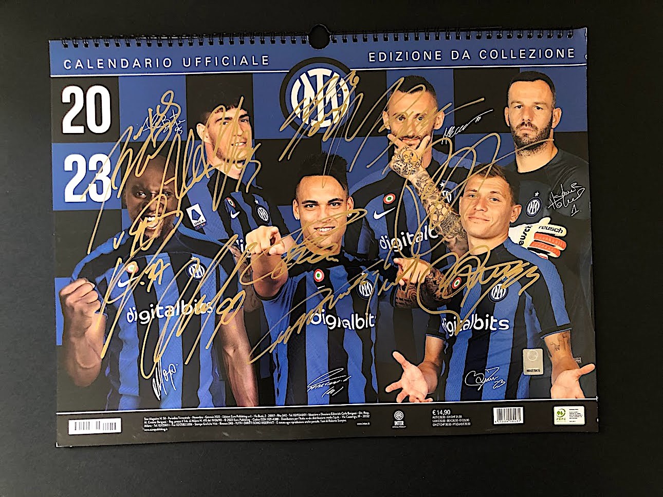 Official Inter Calendar, 2023 - Signed by the Squad - CharityStars
